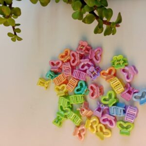 mini heart claw clip