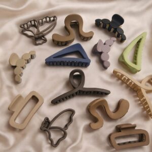 matte big claw clips (set of 6)