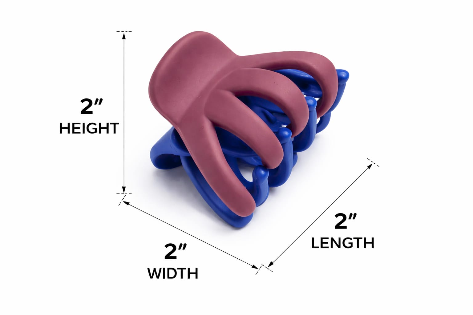 matte dule colour hair claw clips (set of 6) matte dule colour hair claw clips (set of 6)