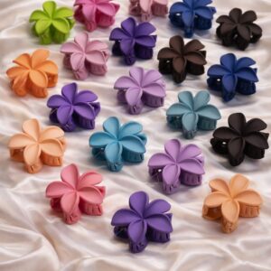 matte small flower claw clips (set of 8)