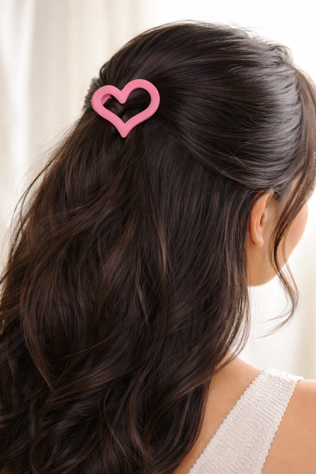 matte heart claw clips (set of 6) matte heart claw clips (set of 6)