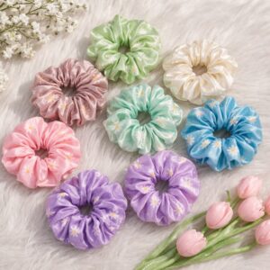 satin bliss scrunchies (set of 6)